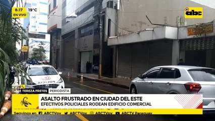 Asalto con toma de rehén en pleno centro de CDE
