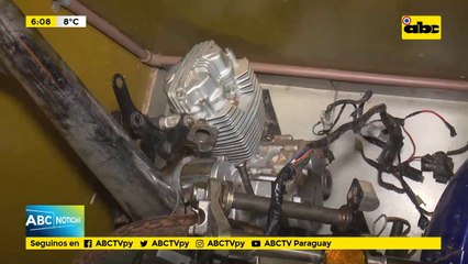 Recuperan partes de moto robada