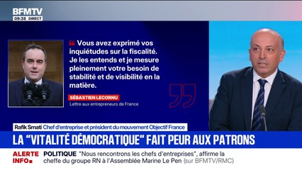 Budget: Sébastien Lecornu "n'est pas ancré dans la vraie vie", pour Rafik Smati, chef d'entreprise et président du mouvement Objectif France