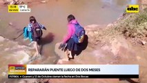 Repararán puente luego de dos meses