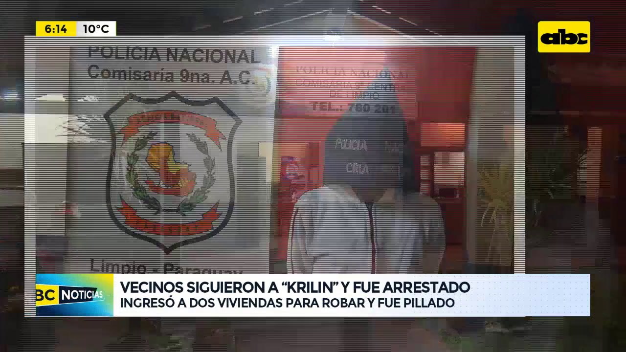 Vecinos siguieron a “Krilin” y fue arrestado