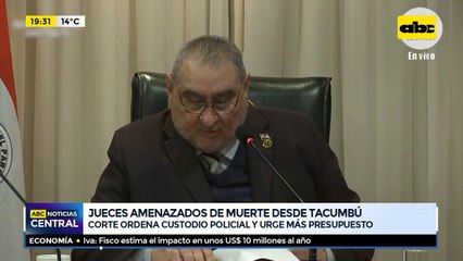 Jueces amenazados de muerte desde Tacumbú