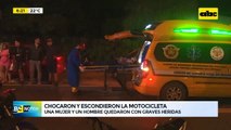 Dos personas quedaron gravemente heridas tras fuerte choque