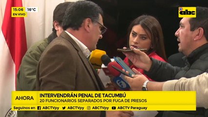 Intervienen cárcel de Tacumbú por fuga de otro preso
