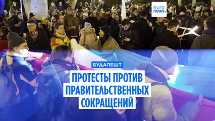 Венгрия: сотни людей протестовали против сокращения госфинансирования Будапешта