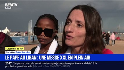 "C'est une fête": les fidèles venus nombreux pour la messe du pape Léon XIV au Liban