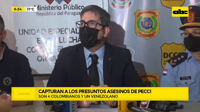 Detienen a presuntos asesinos de Marcelo Pecci en Colombia