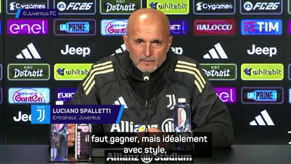 Spalletti : "Gagner, oui, mais avec style"