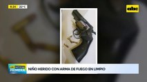 Limpio: hieren de un balazo a un niño de nueve años
