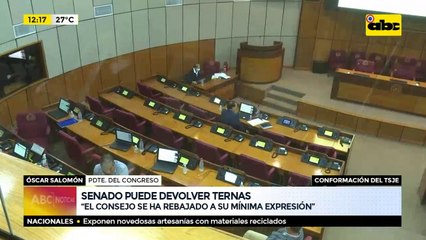 Senado puede devolver ternas