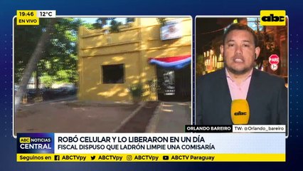 Fiscala liberó en solo un día a ladrón: Impuso como medida limpieza de comisaría cada 15 días