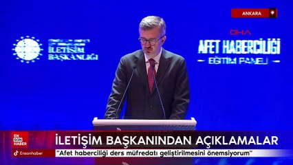 Burhanettin Duran: Afet haberciliği ders müfredatı geliştirilmesini önemsiyorum başlık