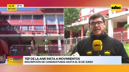 Instan a movimientos de la ANR a la inscripción de candidaturas
