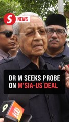 Dr M lodges police report against PM over US trade deal