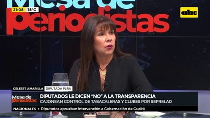 Celeste Amarilla: "Cada vez aparecen más sobre Horacio Cartes y Peña también debe responder"