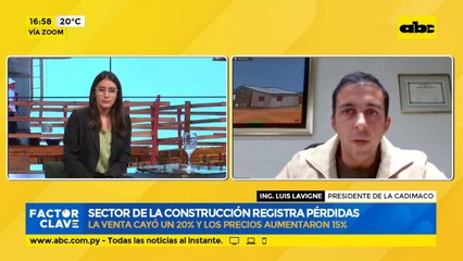 Sector de la construcción registra pérdidas: La venta cayó un 20% y los precios aumentaron 15%