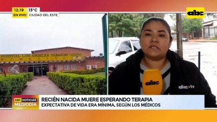 Recién nacida muere esperando terapia