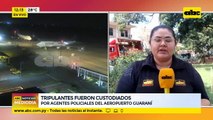 Tripulantes fueron custodiados