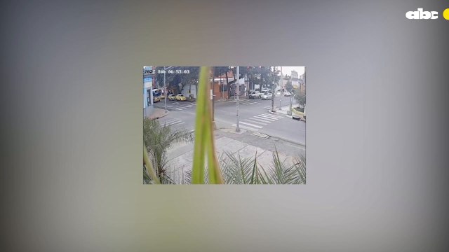 Circuito cerrado que muestra el momento del accidente en el centro