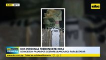 Dos personas fueron detenidas