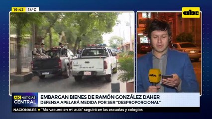 Embargan bienes de Ramón González Daher