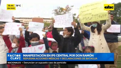 Manifestación en IPS Central por Don Ramón
