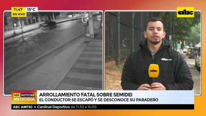 Arrollamiento fatal sobre Semidei