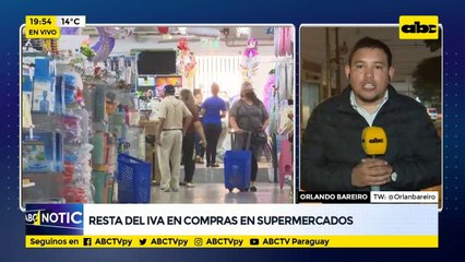 Resta del IVA en compras en supermecados