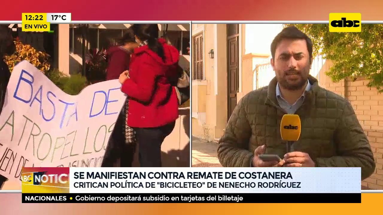 Se manifiestan contra remate de costanera