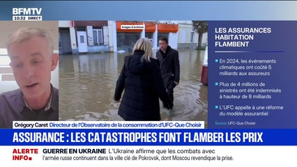 Habitation en zones à risques: "Un assureur peut refuser de vous assurer", détaille Grégory Caret (UFC Que Choisir)