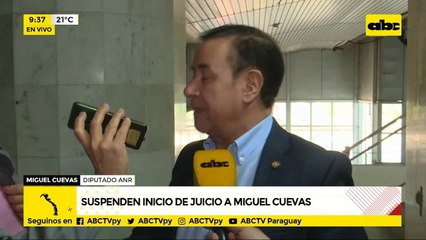 Suspenden inicio de juicio a Miguel Cuevas