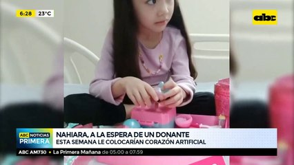 Nahiara, a la espera de corazón artificial