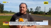 Menonitas reparan caminos en el norte