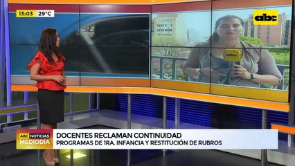 Docentes reclaman continuidad