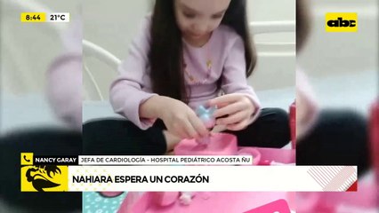 Conectarán al corazón artificial a Nahiara
