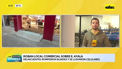 Roban local comercial sobre E. Ayala