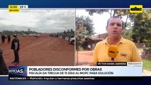 Pobladores disconformes por obras
