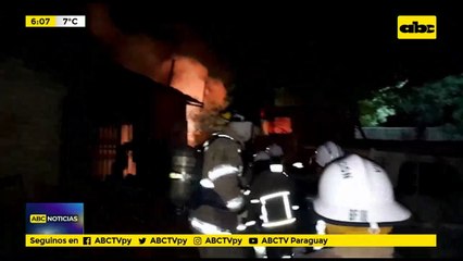 Hombre se salvó de un incendio en Villa Elisa