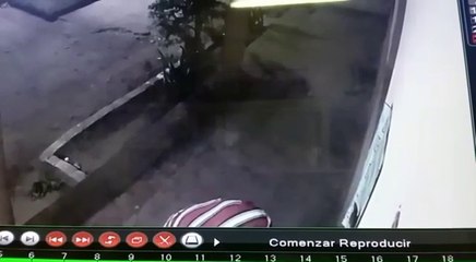 Ladrón torpe fue pillado en cámaras del circuito cerrado que robó de un colegio