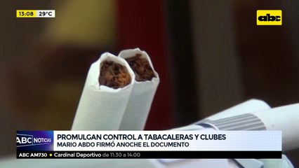 Promulgan control a Tabacaleras y clubes