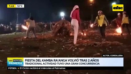Altos celebra la tradición de los Kamba ra’anga después de dos años