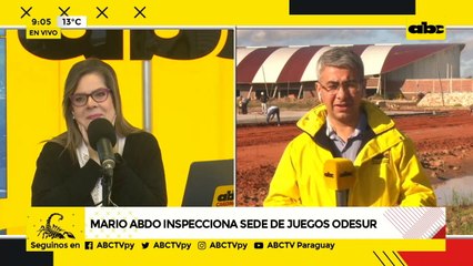 Mario Abdo inspeccionó sede de Juegos Odesur