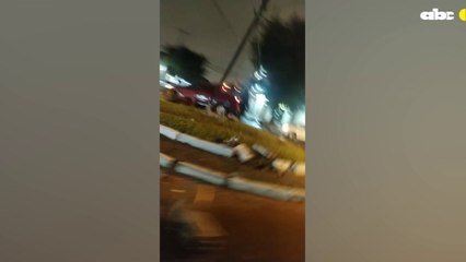 Efectivo policial protagoniza violento choque