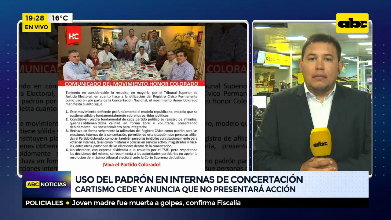 Uso del padrón en internas de Concertación