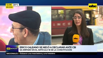 Erico Galeano se negó a declarar ante la CBI