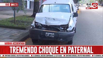 Camioneta y camión protagonizaron impresionante accidente en La Paternal