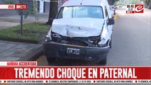 Camioneta y camión protagonizaron impresionante accidente en La Paternal