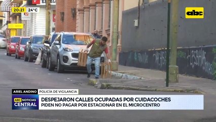 Retiran cajas de los cuidacoches