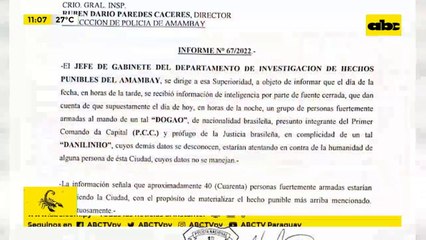 Alerta sobre posible atentado