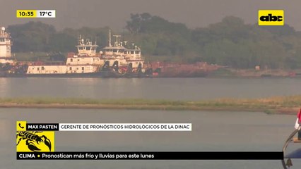 Río Paraguay, bajo su promedio histórico.